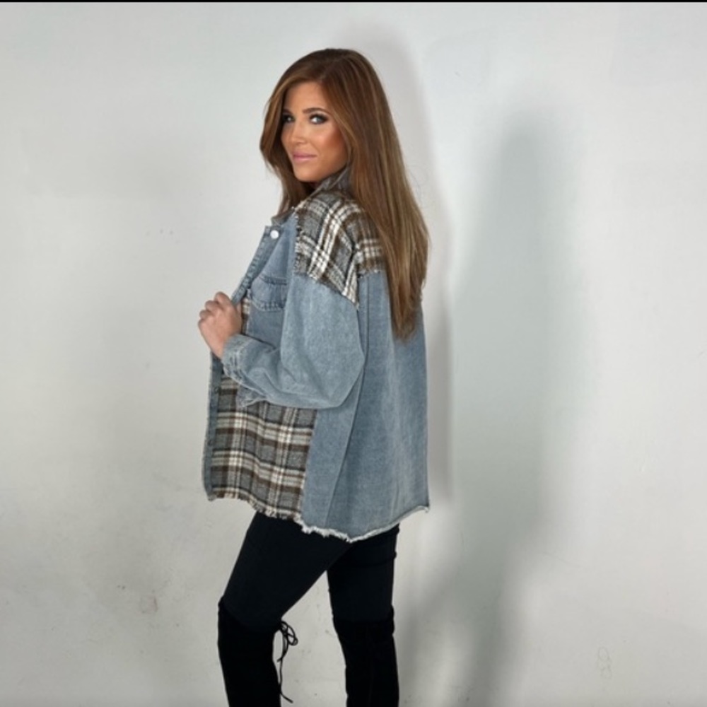 Flannel Denim jacket